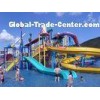 Water Playground Equipment Commercial Spiral Water Slide 23 * 22 * 12m