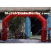 Red Color Polyester Inflatable Entrance Arch With Digital Printing For Marquees