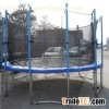 13FT Family Gardon Amuement Round Spring Trampoline With Net Inside (6 Leg - 6 Pole)