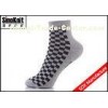 Black Tartan Grey Thick Men Ankle Dress Socks , Mens Colored Ankle Socks Wholesale