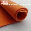 Short Pile Double Faced Fabric for Jewelry Boxes Orange Flocked Fabric for Upholstery