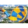 awesome yellow / blue kids Tornado Water Slide for water park equipment