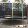 15FT Family Gardon Amuement Round Spring Trampoline With Net Outside (6 Leg - 12 Pole)