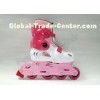 Pink PVC Wheel Girls 4 Wheel Roller Blades Skates / Children and Toddler Roller Skates