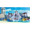 Kids amusement Aqua Park Equipment , family Fiber glass Water Slide