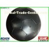 Pass 6P Rubber All Black Soccer Ball Size 4 / 31 Panels Machine Football Size 5