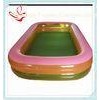 2 Ring Large Inflatable Family Swimming Pools Square Clear Pvc For Outdoor