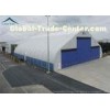 Curved Shape Fireproof Tent FabricFor Outdoor Event Tents , Warehouse Canopy In White