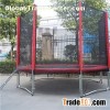 10FT Family Gardon Amusement Round Spring Trampoline With Net Outside