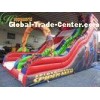 Super Spider Man Commercial Inflatable Slide / Giant Bouncy Slide To Rent