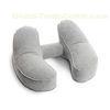38cm * 26 * 10cm  0.4mm flocked Inflatable Travel Neck Pillow for airplanes