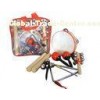 Portable Kids Musical Instrument With Plastic Bag , 6 Pcs Wood Percussion Set