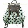 Round Dot Stylish Ladies Canvas Backpack Satchel For Weekend Hiking