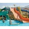 Fiberglass Adult Water Slides for family , Aqua Park Equipment