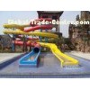 48m long fiberglass spiral slide , Water theme park swimming pool slides