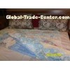Flower Printing Fleece Microfiber Blanket Comfortable With Queen King Size