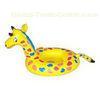 Cute Giraffe 0.25mm PVC Inflatable Water Toys For Baby Seat