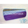 Purple Reusable Microfiber Cleaning Cloth Yarn Dyed , Wet Floor Mops