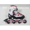 Semi-Soft Youth / Boy / Girls Adjustable Roller Skates Shoes Outoor Speed Skating Equipment