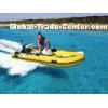 Deep V Fiberglass Rib Rigid Hull Inflatable Boat With With Console / Steering System