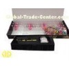 Silicone Rainbow Loom Rubber Band Set , 600pcs rubber bands + 24pcs clips + loom + hook