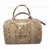 Perforated Ladies Leather Handbags Business Spacious Tote For Female Company Meeting