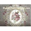 Velvet Embroidered Linen Curtain Fabric Woven for Wedding Dress