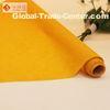 Yellow Polyester Plain or Flocked Velvet Fabric For Arts And Crafts Material