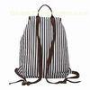 Summer Durable Ladies Canvas Backpack For Leisure Sport / Shopping Zipper Bags