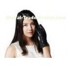 Classic Sheepskin Women Leather Gloves Feminine Flavor Falbala Cuff Warm Gloves