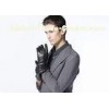 Luxury Men's Sheep Leather Basic Gloves / Winter Outdoor Warm Gloves with Fake Fur Lining