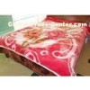 100% Polyester 2 Ply Mink Blanket Double Printed For Home , King Size Fleece Blankets
