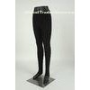 Breathable Cotton Spandex Leggings Black With Customized Printing