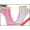Frilly Cute Star Patterned Colorful Ankle Socks / Womens Cotton Socks Wholesale