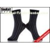OEM Cotton Black And Grey Knitting Man Casual Socks Soft and Comfortable