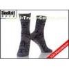 Cotton Grey 168 Needle Patterned Man Casual Socks / Male Leisure Socks