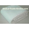 White Herringbone Cotton Woven Blanket With With Pre - Washed