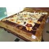 Double Ply Breathable 100% Polyester Blanket Printed With Artistic Carvings
