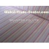 Plain weave cotton nylon / spandex stripe fabric with blue / yellowred / white
