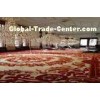Red Patterns Custom fireproof Handmade Wool Carpets For Home Decoration