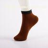 Spandex Cotton Mens Ankle Socks , Beautiful Mens Brown Ankle Socks