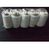 White 60s 100% Polyester Sewing Thread , Low Shrinkage Ring Spun Dyed Thread