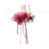 Basketry DIY 5cm colorful lace with metallic pull bowkont flower for decoration