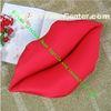 Personalized Throw Pillow For Sofa , Lovely Sexy Red Lips Soft Toy Pillow Cushion