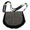 Stylish Teenagers Ladies Canvas Handbags With Shiny Rivets , Spring / Autumn Bags