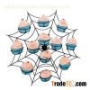 12 Cups Wire Spider Cupcake Holder