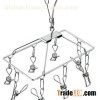 Stainless Steel 8 Laudry Clips Hanger