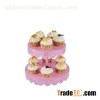 2-tier Cupcake Holder With Beautiful Metal Lace