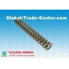 Office Equipment Steel Compression Springs Yellow Zinc Coated 25MM Outside Diameter