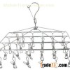 Stainless Steel 24 Laudry Clips Hanger